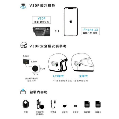 MUFU V30P 好神機【獨家特賣$2990】前後雙錄機車行車記錄器