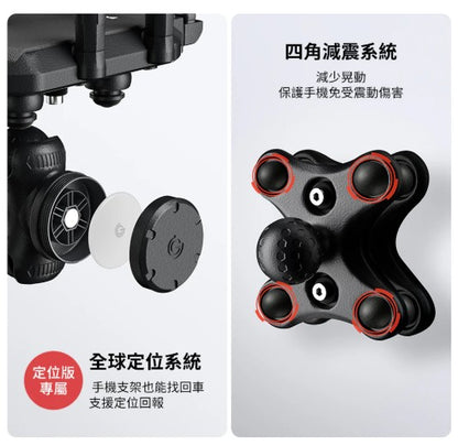 grantclassic 八力架 OctaStand 機車手機架｜八角鎖定・減震防脫・快拆設計
