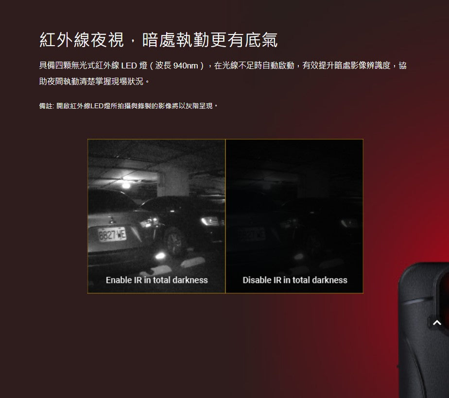 創見 DrivePro Body 10D 穿戴式攝影機【附64G記憶卡】警用密錄器 執法記錄儀 IPX4防水