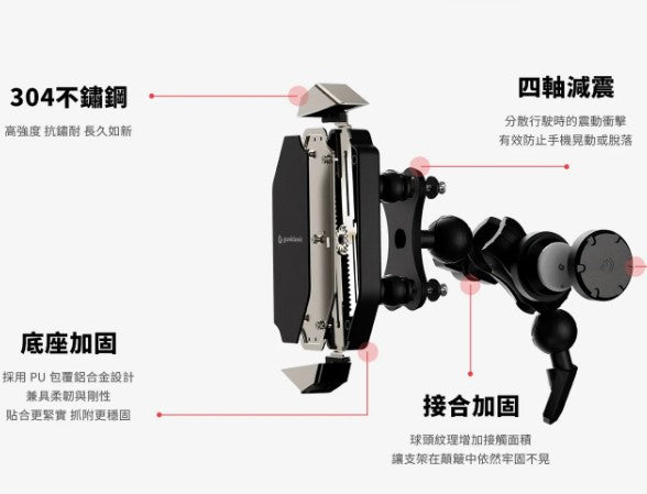 grantclassic 二勢力 Dualfind Air 機車手機支架 標準版