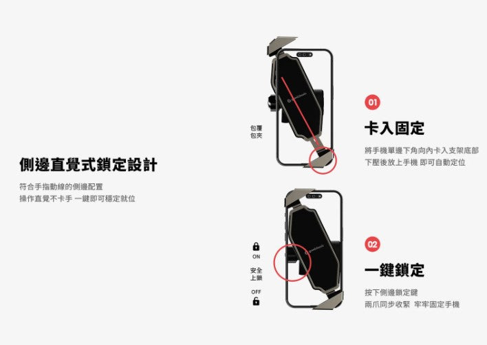 grantclassic 二勢力 Dualfind Air 機車手機支架 標準版