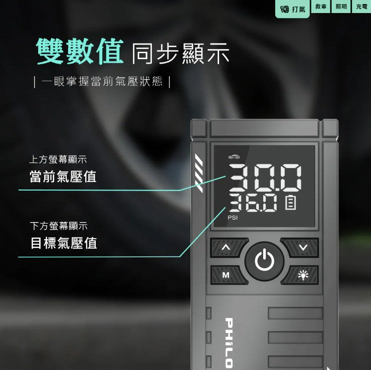 行車救援王Q12se 救車打氣多功能機 精選版