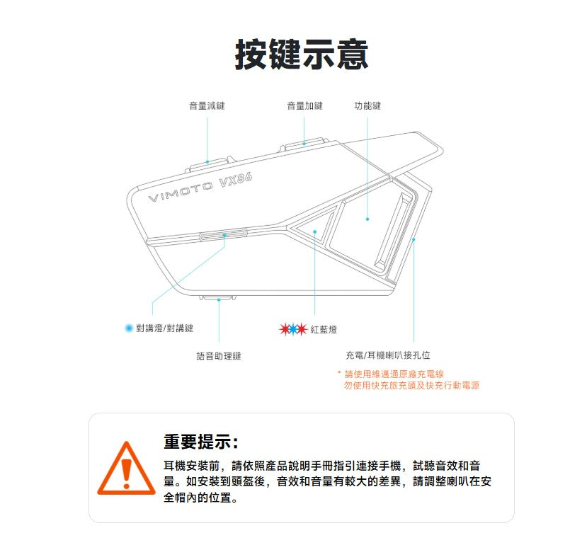 VIMOTO 維邁通 VX86 藍芽耳機