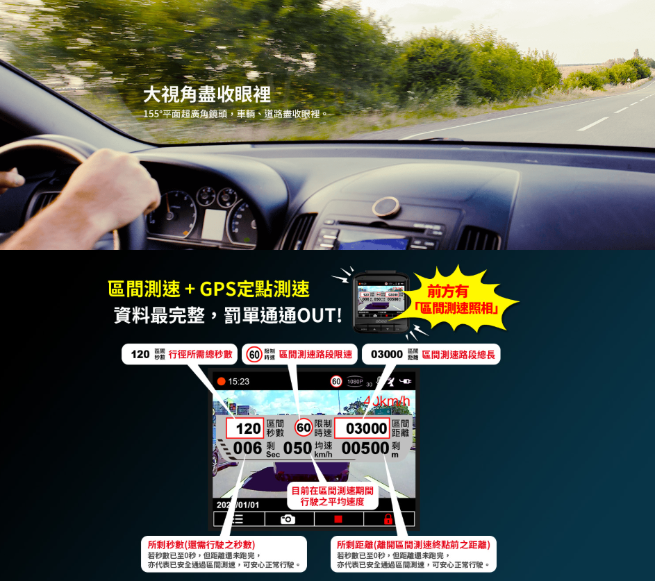 快譯通Abee V57Gs 前鏡頭 GPS 行車記錄器