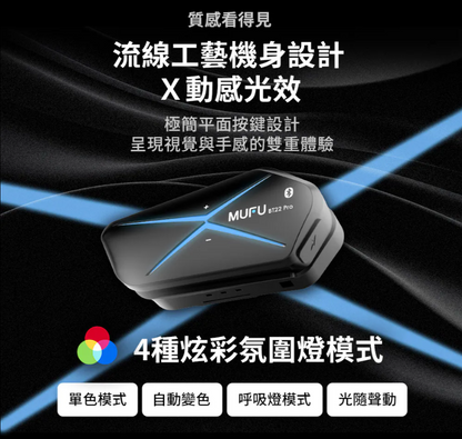 MUFU 安全帽藍牙耳機 BT22 Pro 酷炫機