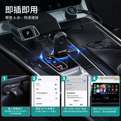 OTTOCAST Mini 二合一無線轉接器