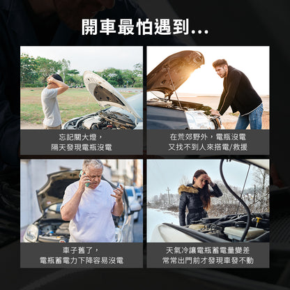 【Philo 飛樂】純黑潮酷款 8000mAh汽油版救車行動電源｜PQC-8000SE