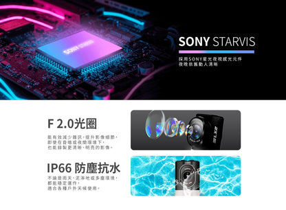 【贈64G+運動水壺】錄得清Looking LX2 trekcam多功能警示記錄器 2K夜視全程守護