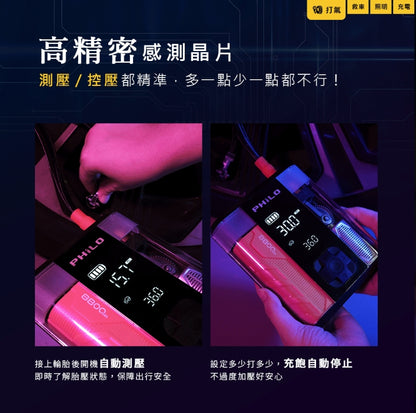 Philo 飛樂 行車救援王STP09二代 救車x打氣多功能機 透視升級版
