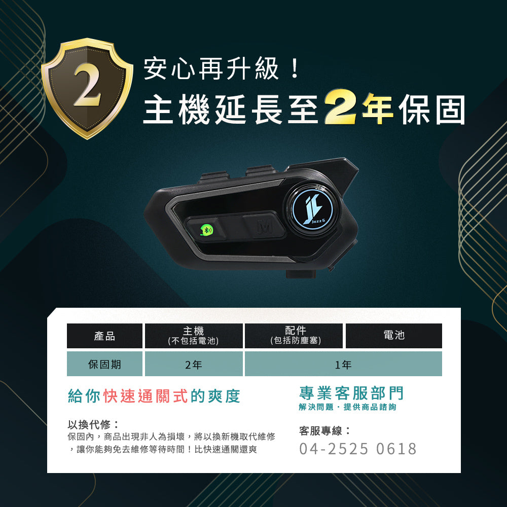 Philo Jazz6 安全帽藍牙耳機｜全混音多人對講 1000m 高通藍牙 5.3 IP65防潑水