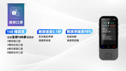 快譯通 VT660 雙向即時智慧口譯機｜出國旅遊商務必備